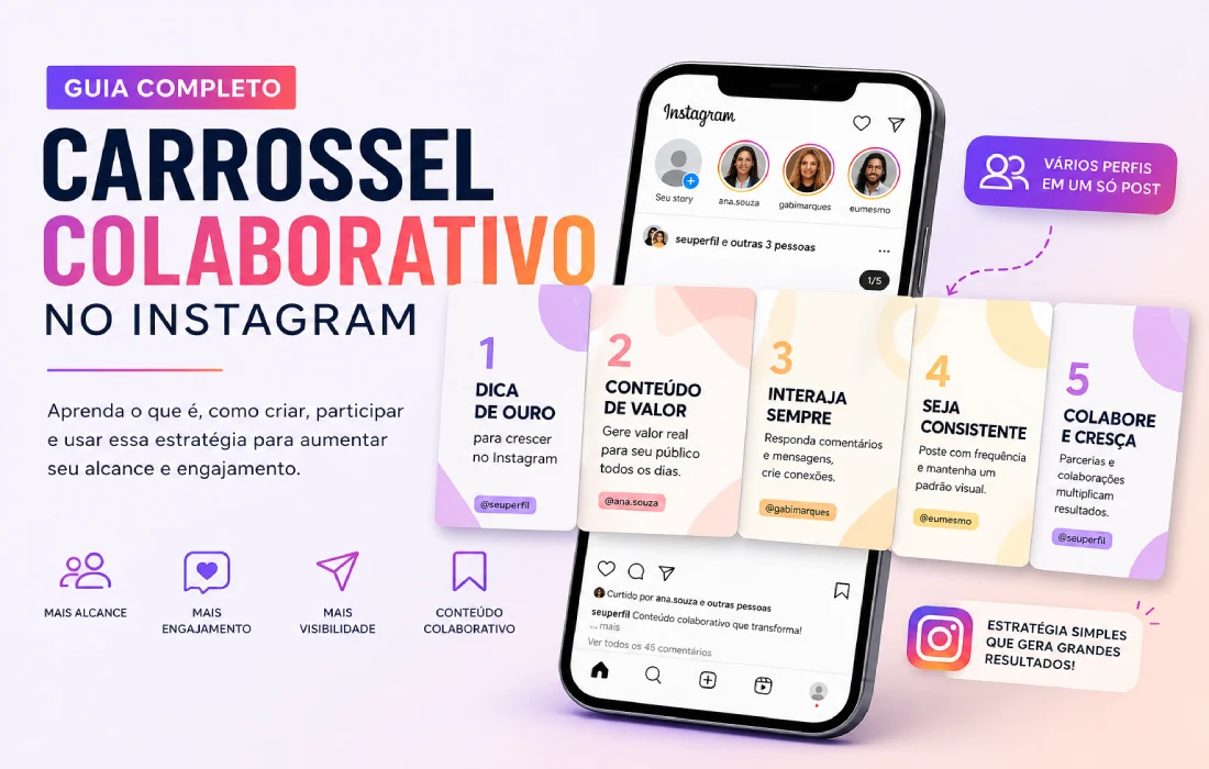 Leia mais sobre o artigo Carrossel Colaborativo: o que é, como fazer e como usar no Instagram