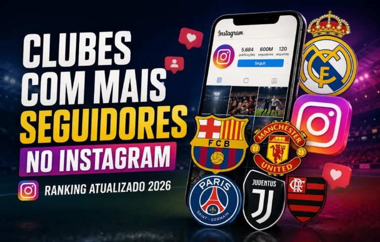 Leia mais sobre o artigo Clubes com mais seguidores no Instagram: ranking atualizado