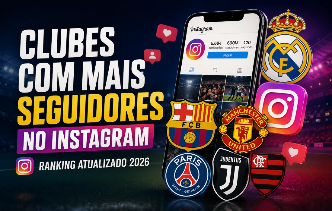 No momento, você está visualizando Clubes com mais seguidores no Instagram: ranking atualizado