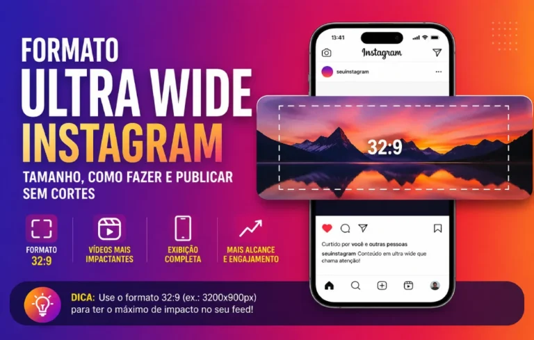 Leia mais sobre o artigo Formato ultra wide no Instagram: tamanho, como fazer e quando usar