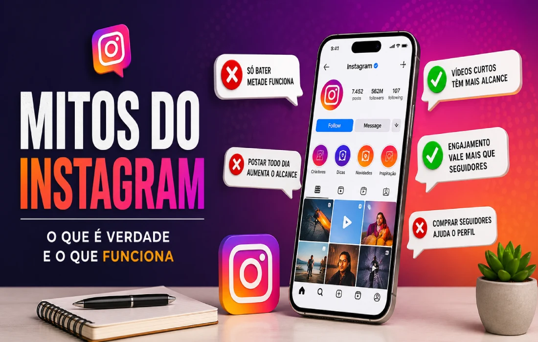 No momento, você está visualizando Mitos do Instagram: o que é verdade, o que é exagero e o que ainda funciona