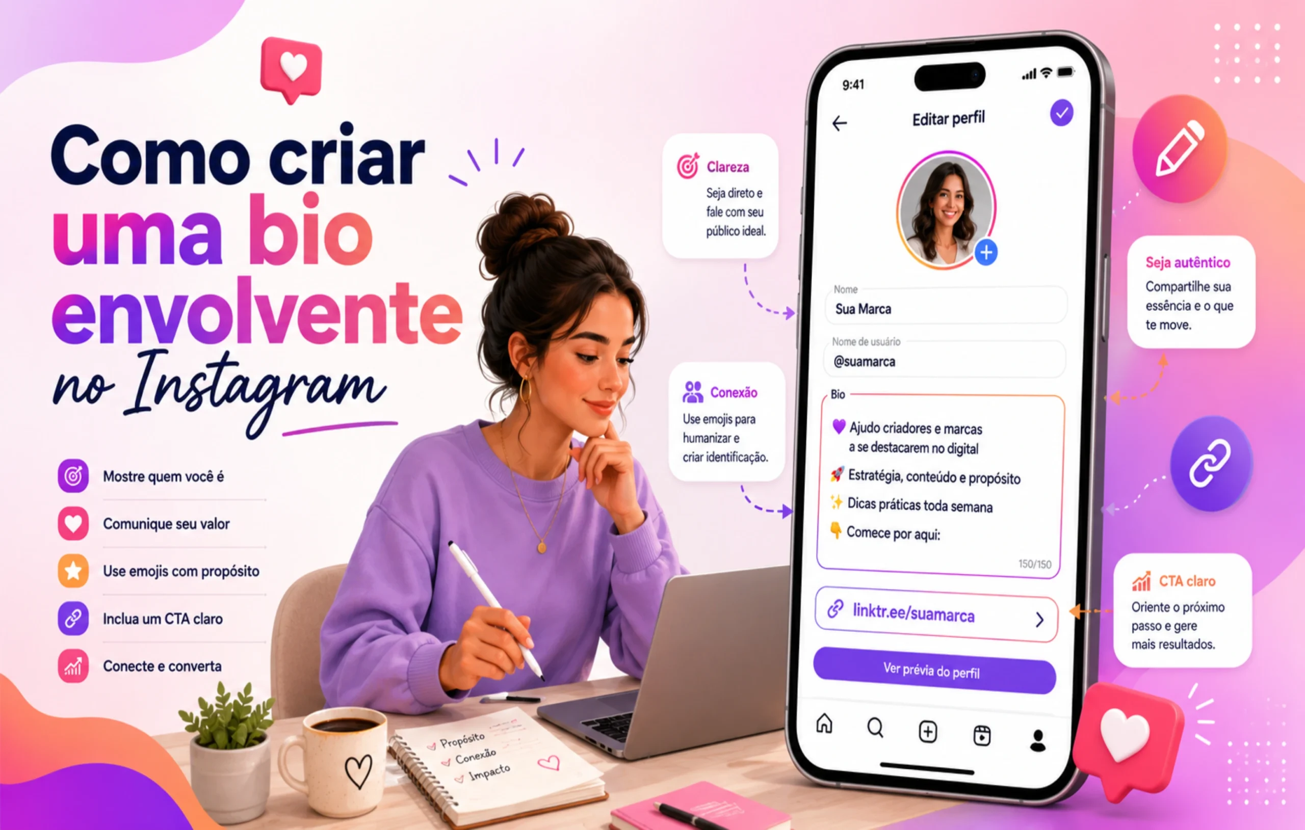 No momento, você está visualizando Como construir uma biografia envolvente no Instagram