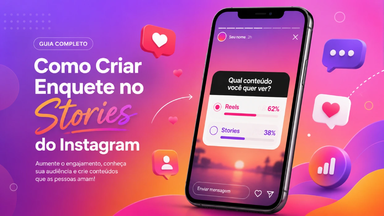 No momento, você está visualizando Como Criar Enquete no Stories do Instagram: Passo a Passo, Dicas e Ideias para Engajar