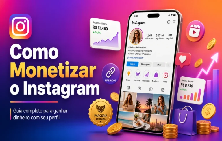 Leia mais sobre o artigo Como Monetizar o Instagram: Guia Completo Para Ganhar Dinheiro com Seu Perfil