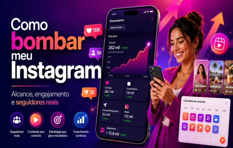 Leia mais sobre o artigo Como Bombar Meu Instagram: Guia Prático Para Crescer com Alcance, Engajamento e Seguidores Reais