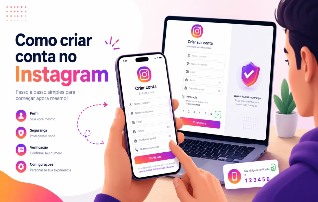 No momento, você está visualizando Como criar conta no Instagram pelo celular ou PC: passo a passo completo