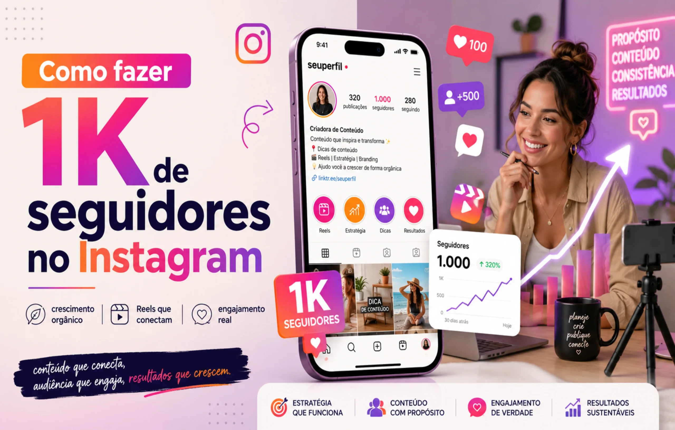 No momento, você está visualizando Como Fazer 1K de Seguidores no Instagram do Jeito Certo