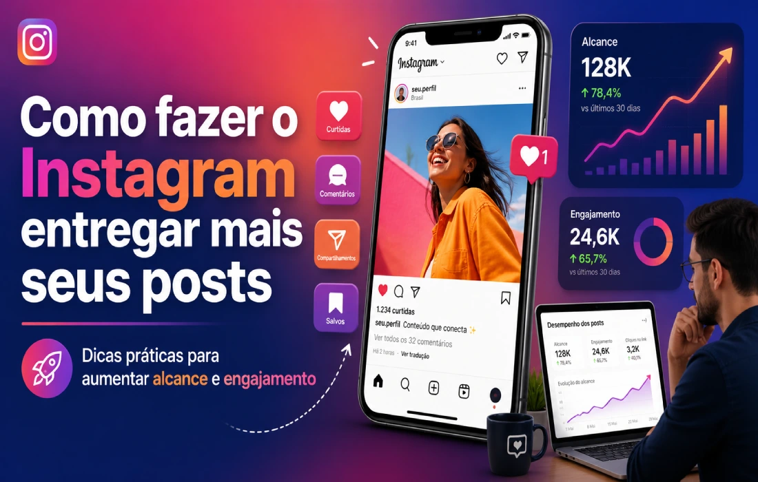 No momento, você está visualizando Como fazer o Instagram entregar meus posts: guia prático para recuperar o alcance