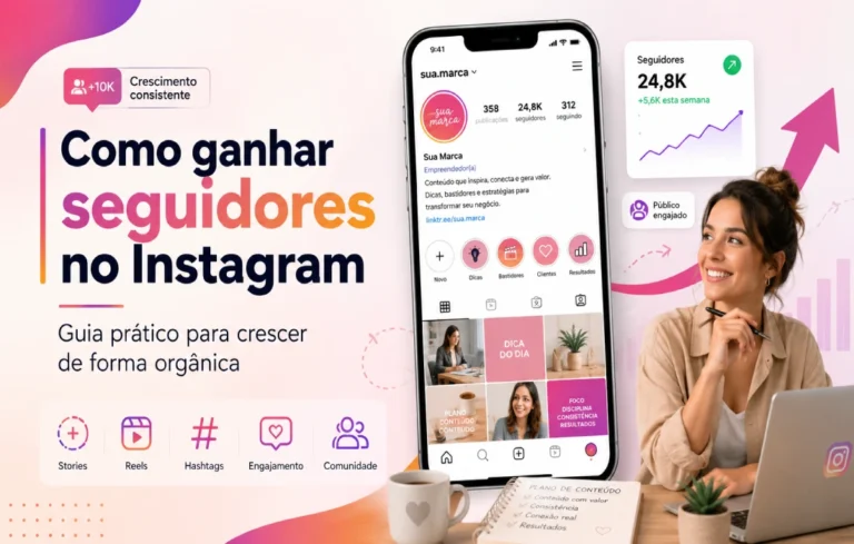 Leia mais sobre o artigo Como ganhar seguidores no Instagram: guia prático para crescer de forma orgânica e segura