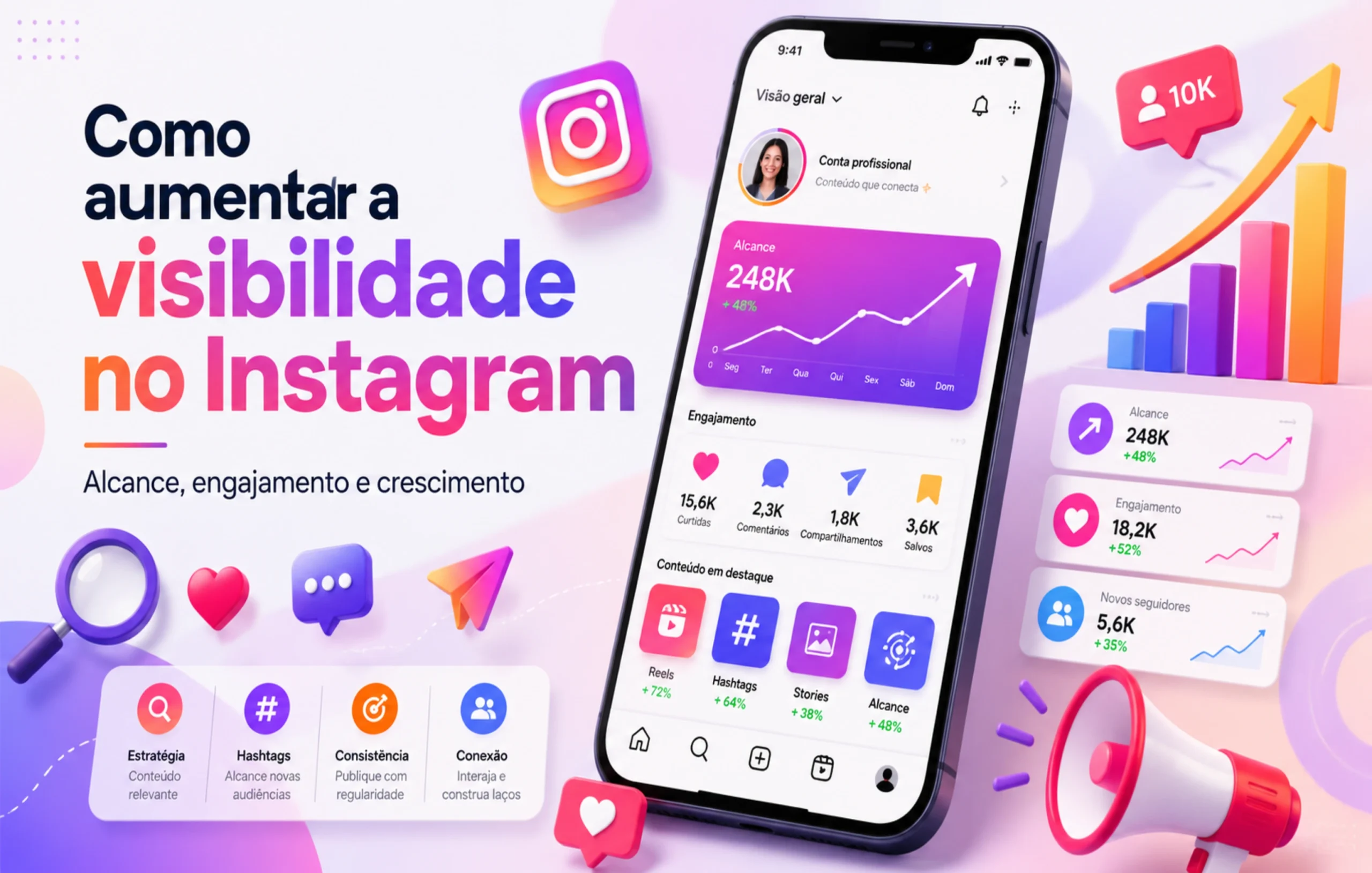 No momento, você está visualizando Como posso aumentar minha visibilidade no Instagram? Guia para ganhar alcance e engajamento