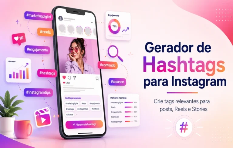 Leia mais sobre o artigo Gerador de Hashtags para Instagram: Crie Hashtags Relevantes para Posts, Reels e Stories