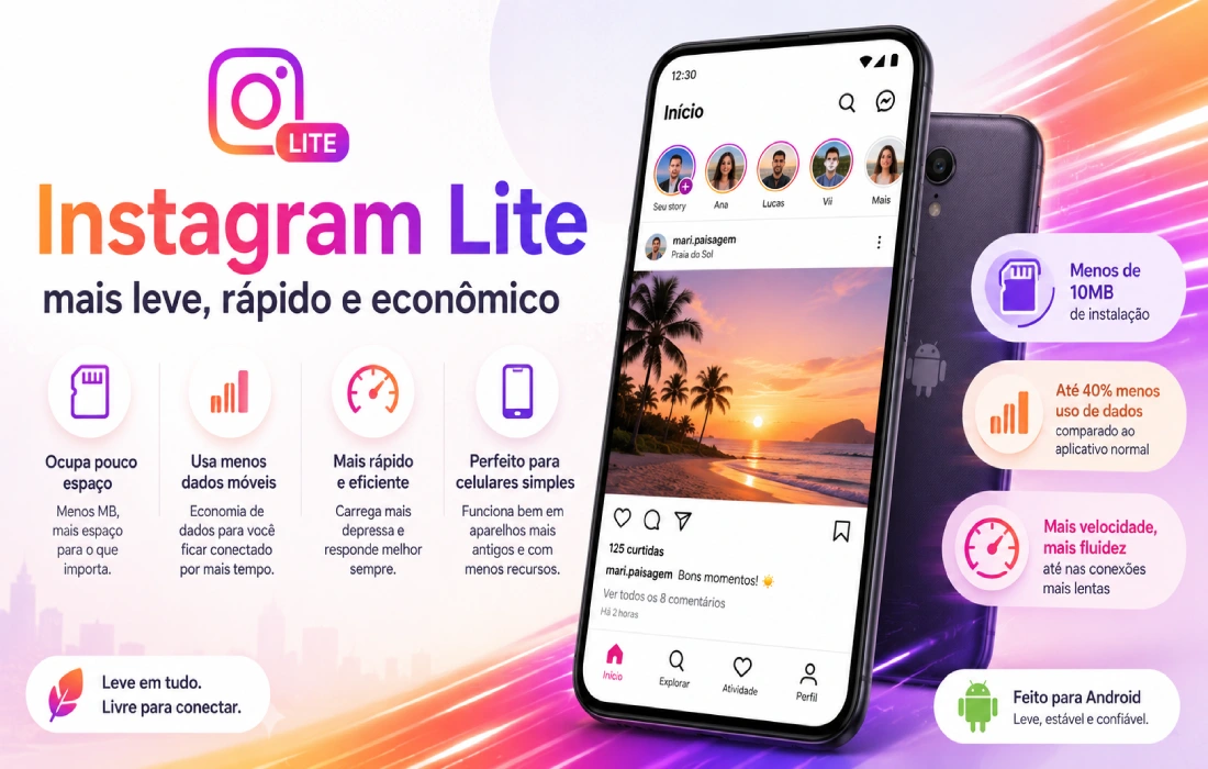 No momento, você está visualizando O que é Instagram Lite? Entenda como funciona, diferenças e quando usar