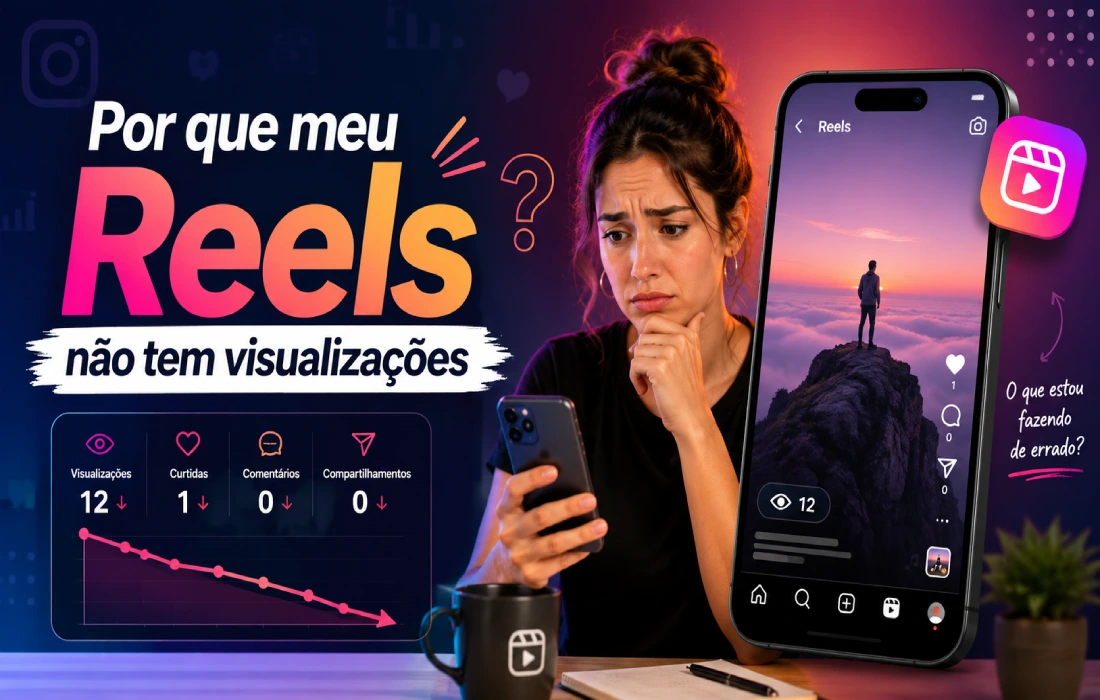 No momento, você está visualizando Por que meu Reels não tem visualizações? Veja causas e como resolver