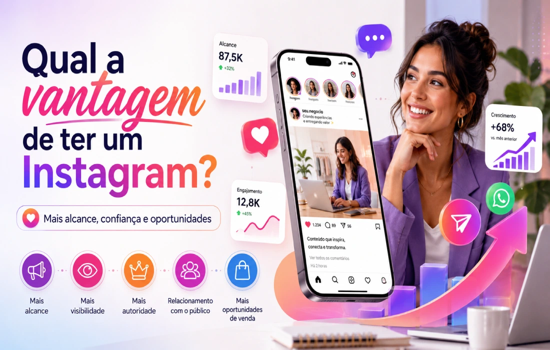 No momento, você está visualizando Qual a vantagem de ter um Instagram? Benefícios, limites e como usar do jeito certo