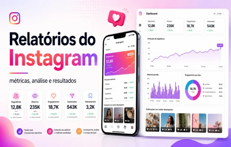 Leia mais sobre o artigo Relatórios do Instagram: como criar, quais métricas analisar e como transformar dados em resultados