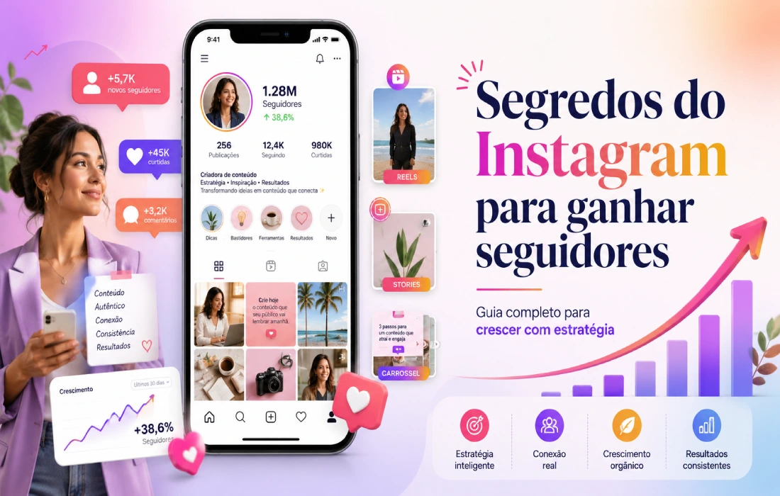 No momento, você está visualizando Segredos do Instagram para ganhar seguidores: guia completo para crescer com estratégia