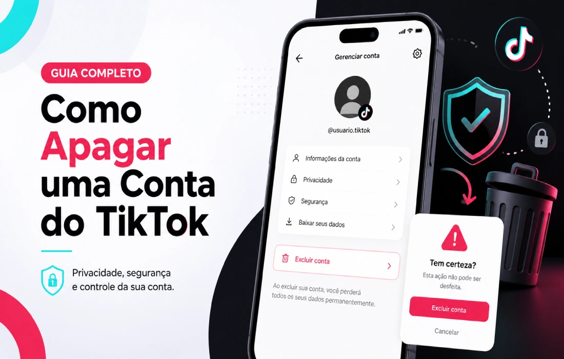 Leia mais sobre o artigo Como Apagar uma Conta do TikTok pelo Celular ou PC