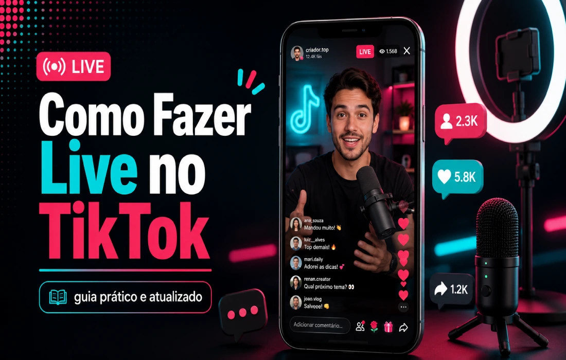Leia mais sobre o artigo Como Fazer Live no TikTok: Requisitos e Passo a Passo Atualizado