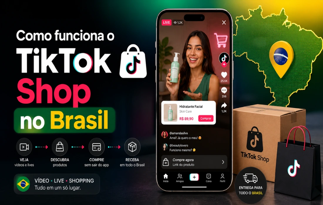 No momento, você está visualizando Como funciona o TikTok Shop no Brasil: guia para comprar, vender e ser afiliado
