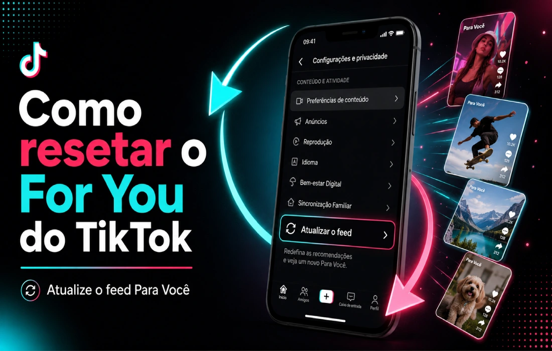No momento, você está visualizando Como resetar o For You Do TikTok e renovar o feed Para Você