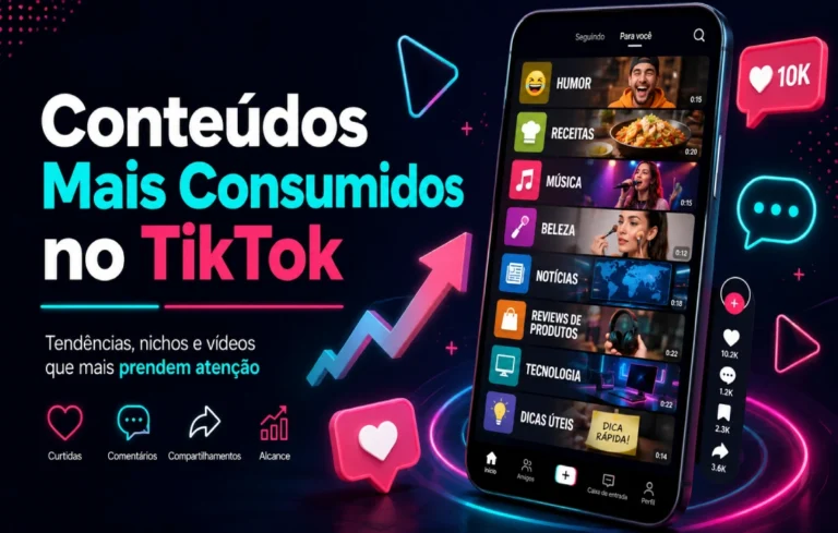 Leia mais sobre o artigo Conteúdos Mais Consumidos no Tiktok: Veja o Que Faz Sucesso Atualmente