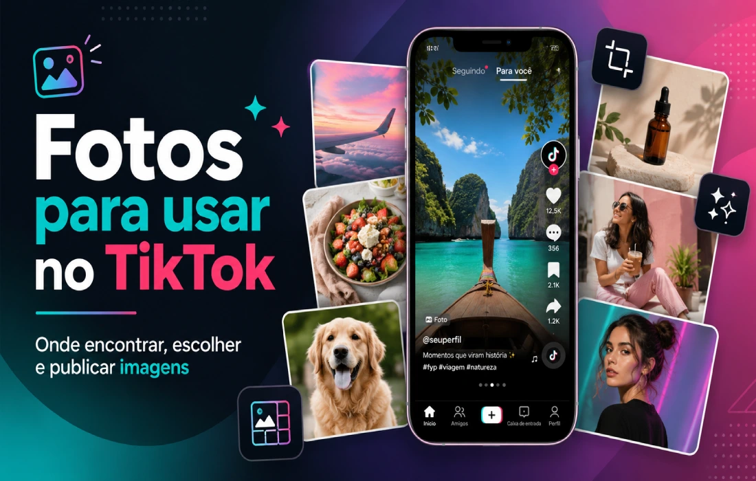 Leia mais sobre o artigo Fotos para usar no TikTok: onde encontrar e como publicar imagens