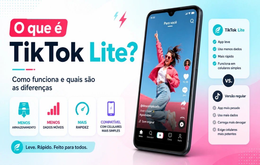 Leia mais sobre o artigo O que é TikTok Lite? Entenda como funciona e veja as diferenças