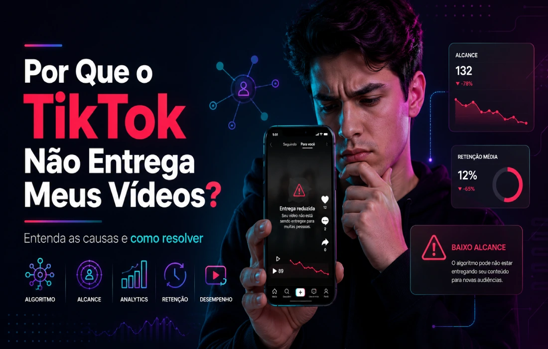 Leia mais sobre o artigo Por Que o TikTok Não Entrega Meus Vídeos? Veja Como Resolver