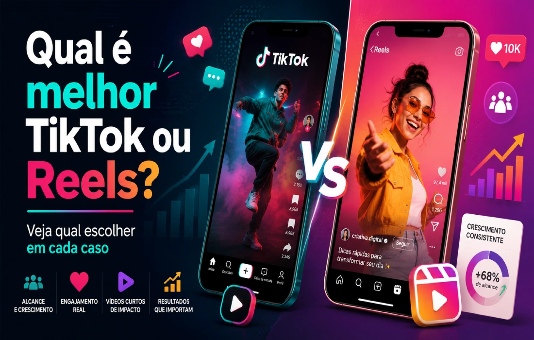 Leia mais sobre o artigo Qual é melhor TikTok ou Reels? Veja qual escolher em cada caso
