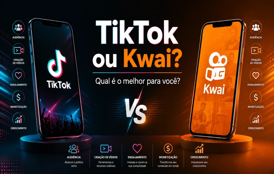 Leia mais sobre o artigo Qual é o melhor TikTok ou Kwai? Compare e escolha o ideal